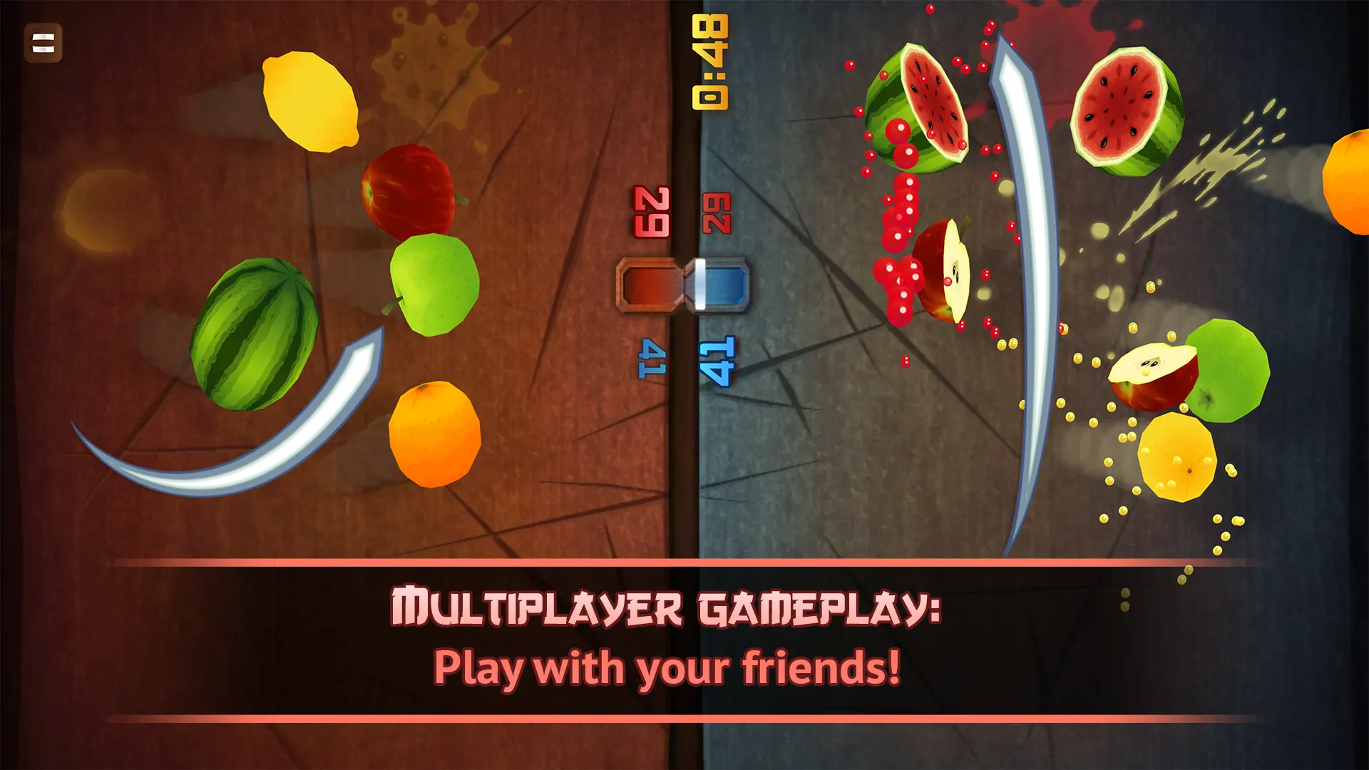 Fruit Ninja HD (Multiplayer Online) - iPad Gameplay Video 